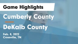Cumberly County  vs DeKalb County  Game Highlights - Feb. 8, 2022