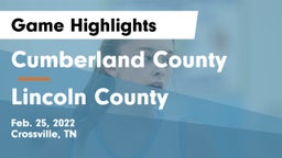 Cumberland County  vs Lincoln County  Game Highlights - Feb. 25, 2022