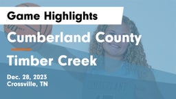 Cumberland County  vs Timber Creek  Game Highlights - Dec. 28, 2023