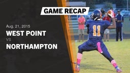 Recap: West Point  vs. Northampton 2015