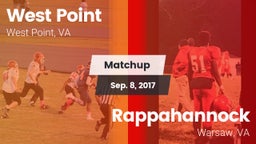Matchup: West Point vs. Rappahannock  2017