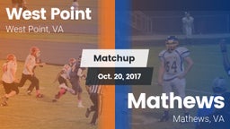 Matchup: West Point vs. Mathews  2017