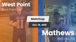 Matchup: West Point vs. Mathews  2018