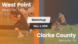 Matchup: West Point vs. Clarke County  2018