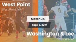 Matchup: West Point vs. Washington & Lee  2019