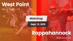 Matchup: West Point vs. Rappahannock  2019