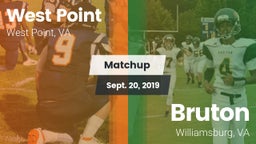 Matchup: West Point vs. Bruton  2019