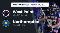 Recap: West Point  vs. Northampton  2021