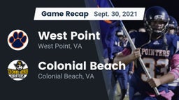 Recap: West Point  vs. Colonial Beach  2021