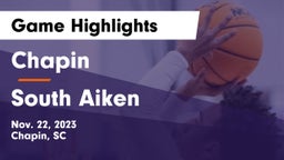 Chapin  vs South Aiken  Game Highlights - Nov. 22, 2023