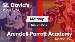 Matchup: St. David's vs. Arendell-Parrott Academy  2016