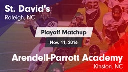 Matchup: St. David's vs. Arendell-Parrott Academy  2016