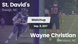 Matchup: St. David's vs. Wayne Christian  2017