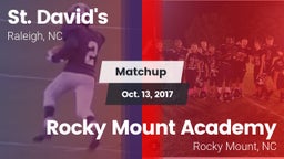 Matchup: St. David's vs. Rocky Mount Academy  2017