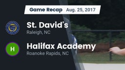 Recap: St. David's  vs. Halifax Academy  2017