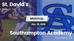 Matchup: St. David's vs. Southampton Academy  2018