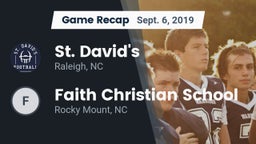 Recap: St. David's  vs. Faith Christian School 2019