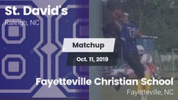 Matchup: St. David's vs. Fayetteville Christian School 2019