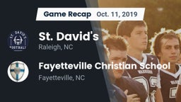Recap: St. David's  vs. Fayetteville Christian School 2019