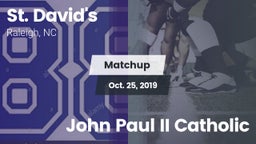 Matchup: St. David's vs. John Paul II Catholic 2019