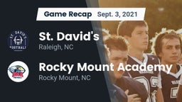 Recap: St. David's  vs. Rocky Mount Academy  2021