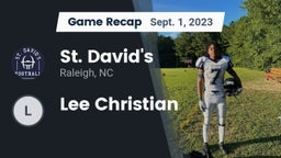 Recap: St. David's  vs. Lee Christian 2023