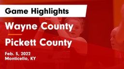 Wayne County  vs Pickett County  Game Highlights - Feb. 5, 2022