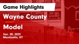 Wayne County  vs Model  Game Highlights - Jan. 28, 2023