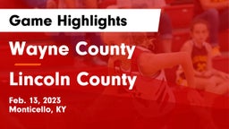 Wayne County  vs Lincoln County  Game Highlights - Feb. 13, 2023