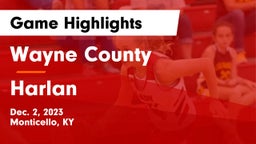 Wayne County  vs Harlan  Game Highlights - Dec. 2, 2023