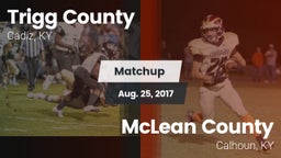 Matchup: Trigg County vs. McLean County  2017