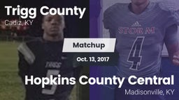 Matchup: Trigg County vs. Hopkins County Central  2017