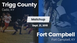 Matchup: Trigg County vs. Fort Campbell  2018
