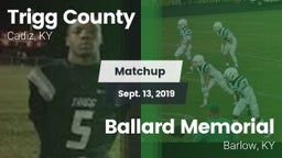 Matchup: Trigg County vs. Ballard Memorial  2019