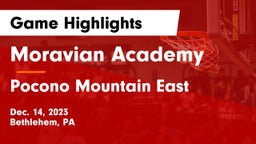 Moravian Academy  vs Pocono Mountain East  Game Highlights - Dec. 14, 2023