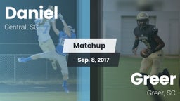 Matchup: Daniel vs. Greer  2017