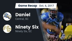 Recap: Daniel  vs. Ninety Six  2017