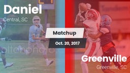 Matchup: Daniel vs. Greenville  2017