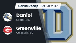 Recap: Daniel  vs. Greenville  2017