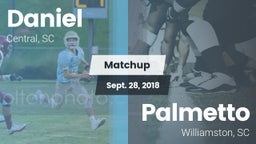 Matchup: Daniel vs. Palmetto  2018