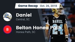Recap: Daniel  vs. Belton Honea Path  2018