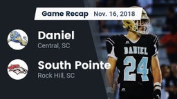 Recap: Daniel  vs. South Pointe  2018