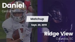 Matchup: Daniel vs. Ridge View  2019