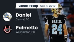 Recap: Daniel  vs. Palmetto  2019