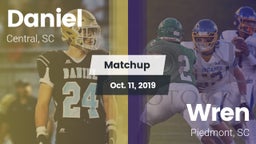 Matchup: Daniel vs. Wren  2019