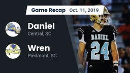 Recap: Daniel  vs. Wren  2019