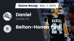 Recap: Daniel  vs. Belton-Honea Path 2019