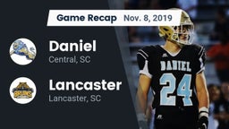 Recap: Daniel  vs. Lancaster  2019