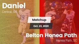 Matchup: Daniel vs. Belton Honea Path  2020
