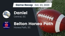 Recap: Daniel  vs. Belton Honea Path  2020
